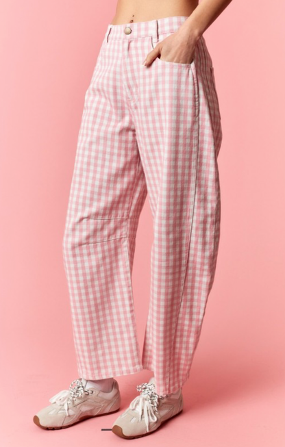 Pink Picnic Barrel Jeans