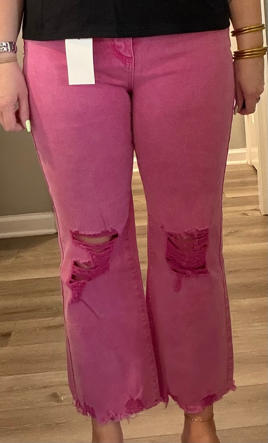 Hot pink pants