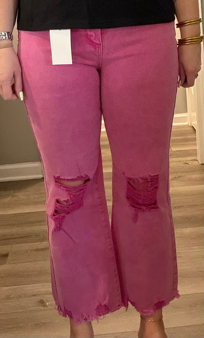 Hot pink pants