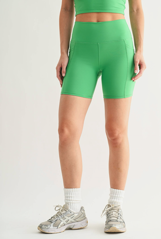 Lucky Lime Biker Shorts