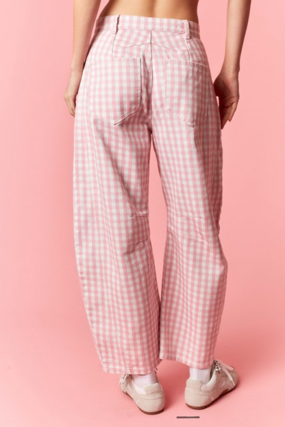 Pink Picnic Barrel Jeans