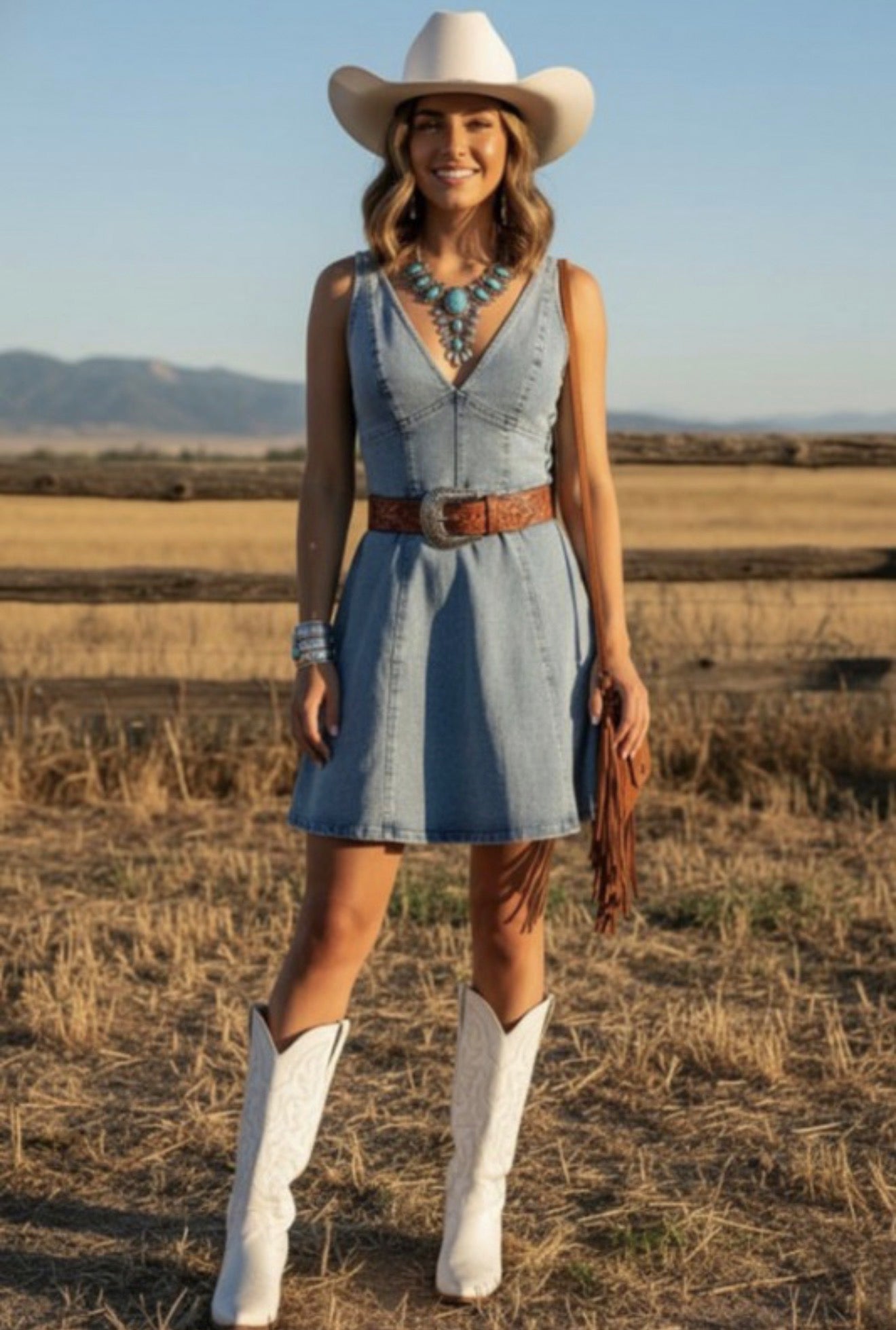 Saddle Up Sweetheart Dress