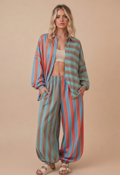 Sunset Social Button Down