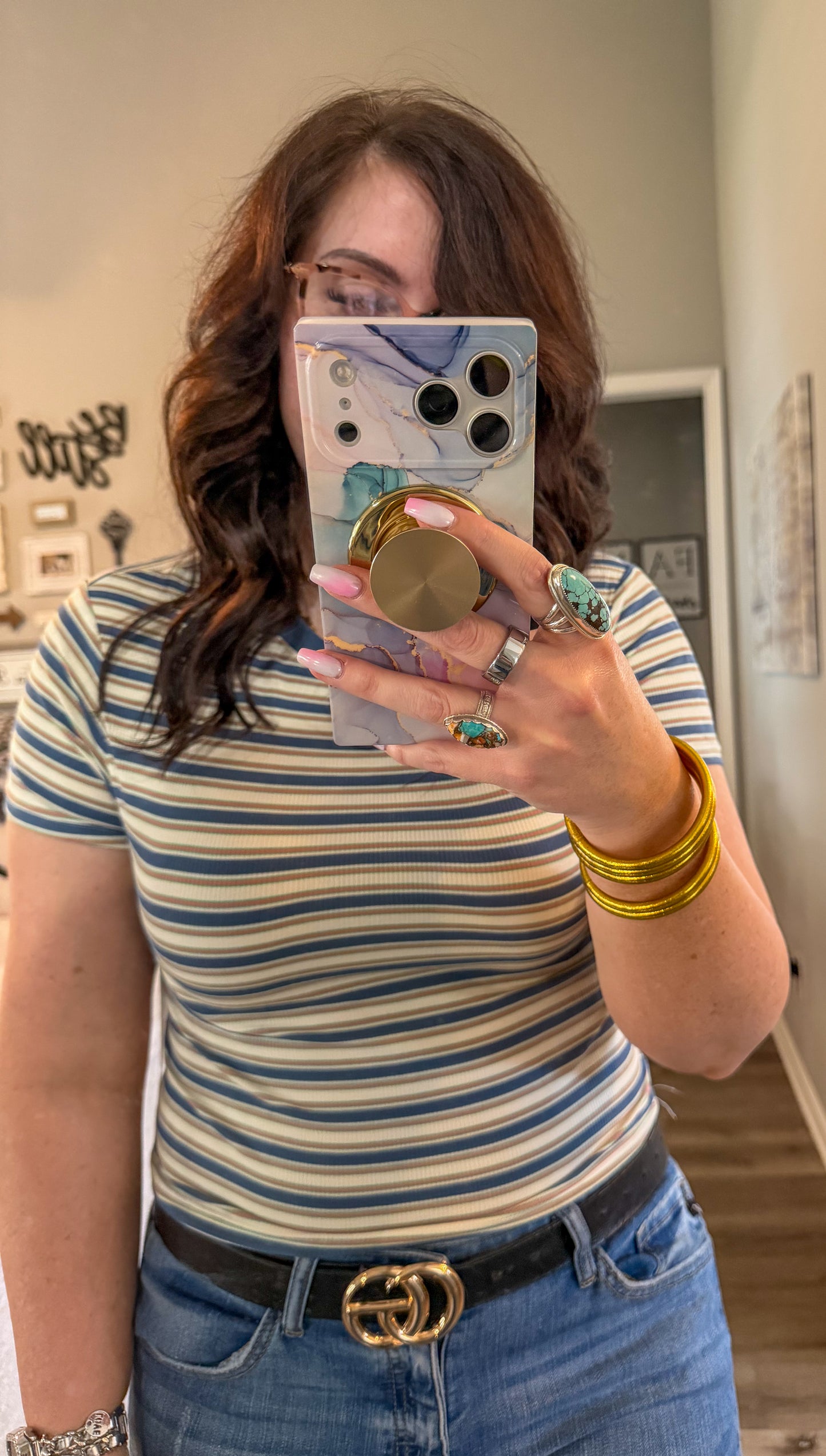 Saltwater stripe tee