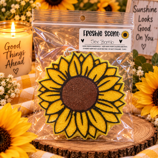 Sunflower car freshie