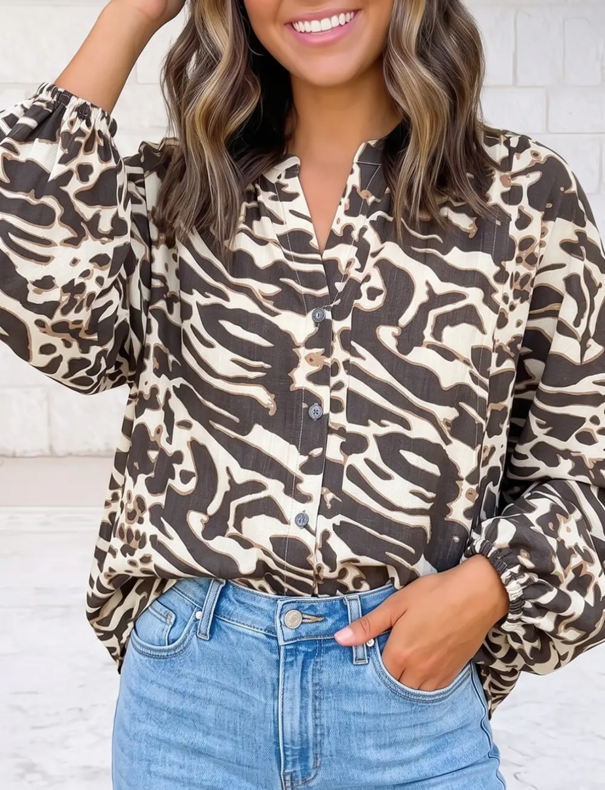 Wild Side Button Down