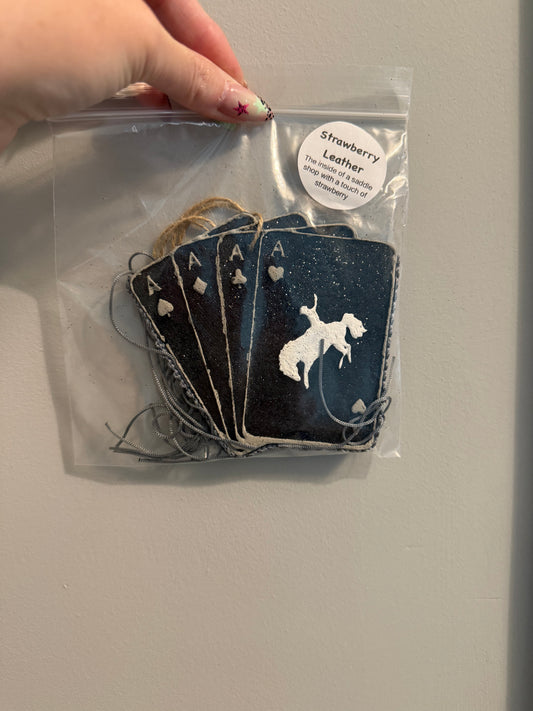 Playing cards with fringe (gray)