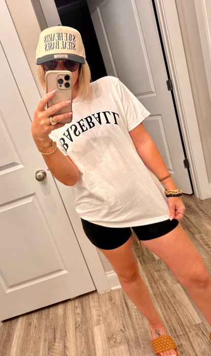 Baseball Upside Down Tee Shirt