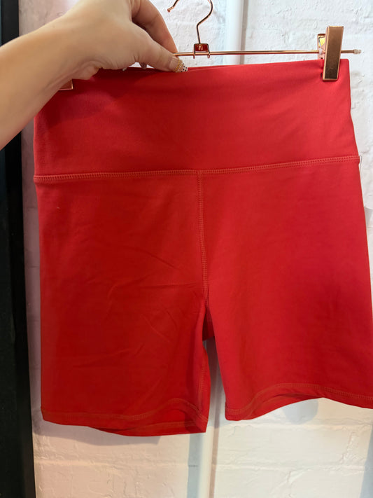 Brick Red Biker Shorts