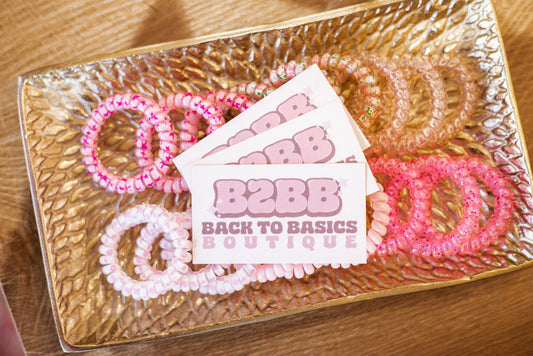 Pink Hair Ties 3-pack