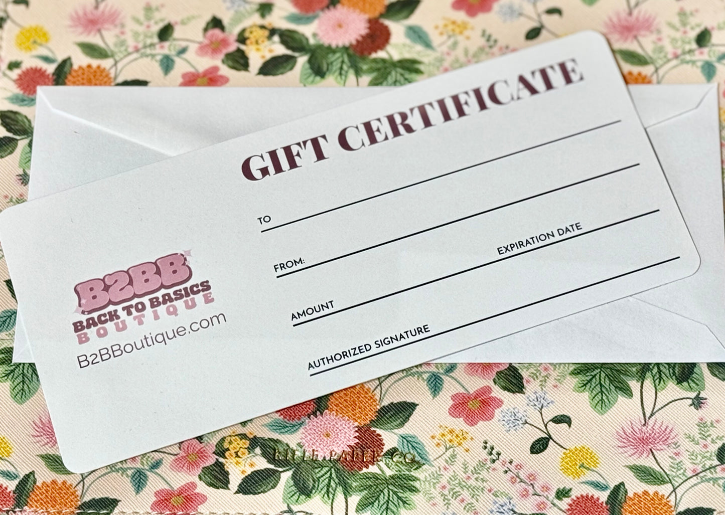 B2BB Gift Card