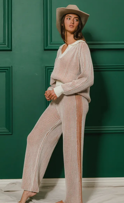 The Sienna Striped Knit Set