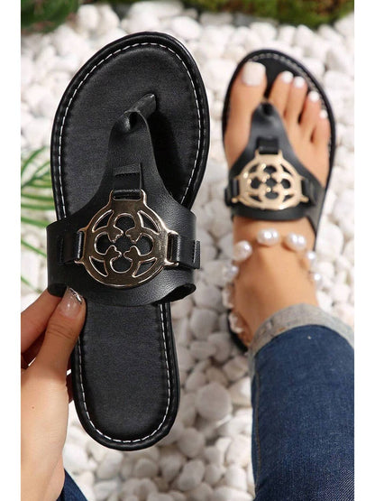Onyx Charm Sandals