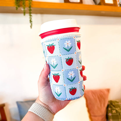 Strawberry Fields | Iced Coffee Sleeve