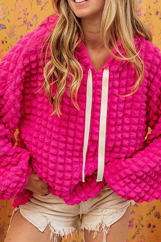 Saddle Blush Waffle Hoodie