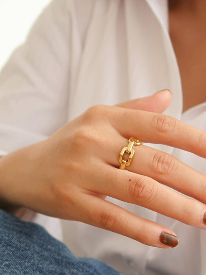 Brooklyn 18K Gold Stack Braided Non-Tarnish Ring