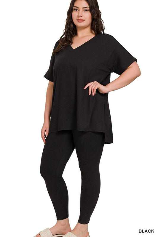 Zenana plus size set